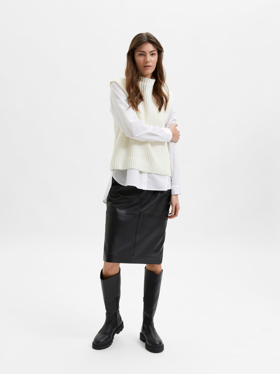 SELECTED FEMME -  ORI SKJORTE - HVIT