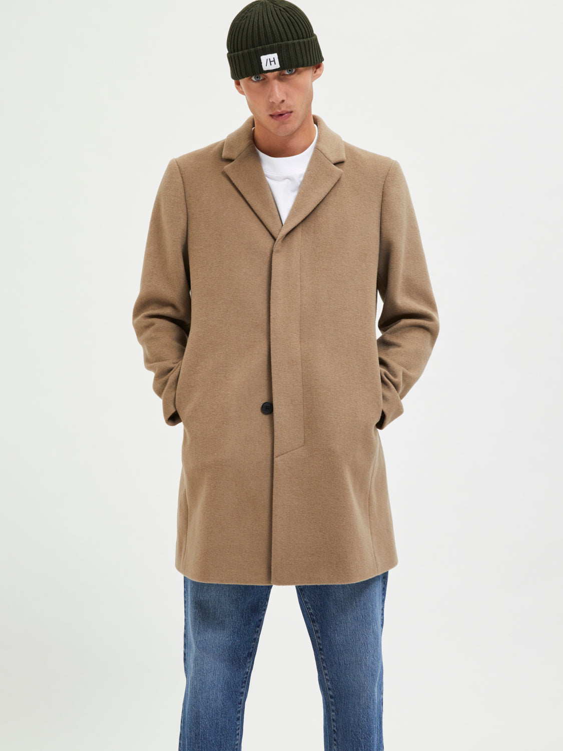 Jones Frakk - Beige/ Greige