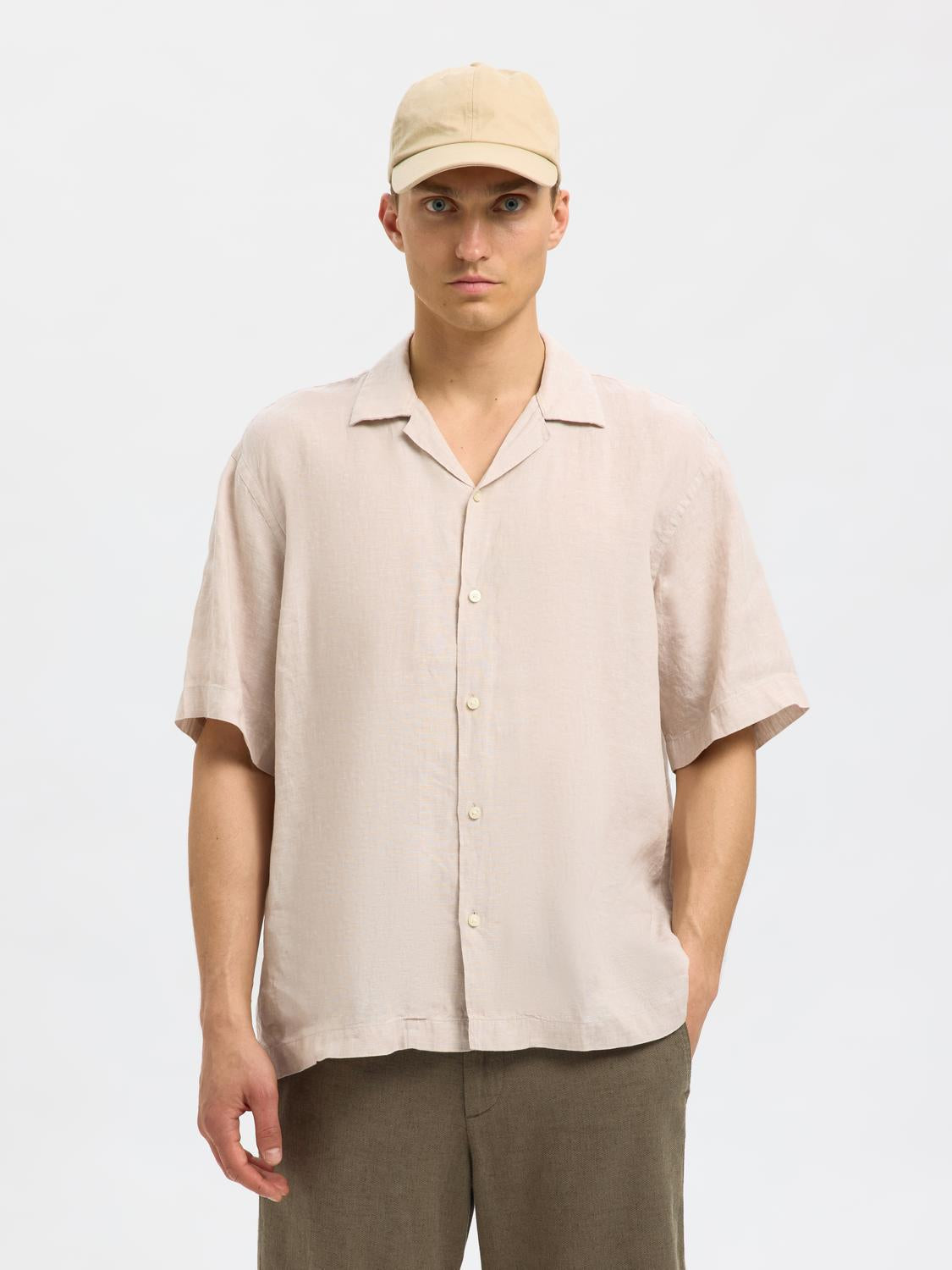 Regular Brody Lin Shorts - Grønn/ Forest Night
