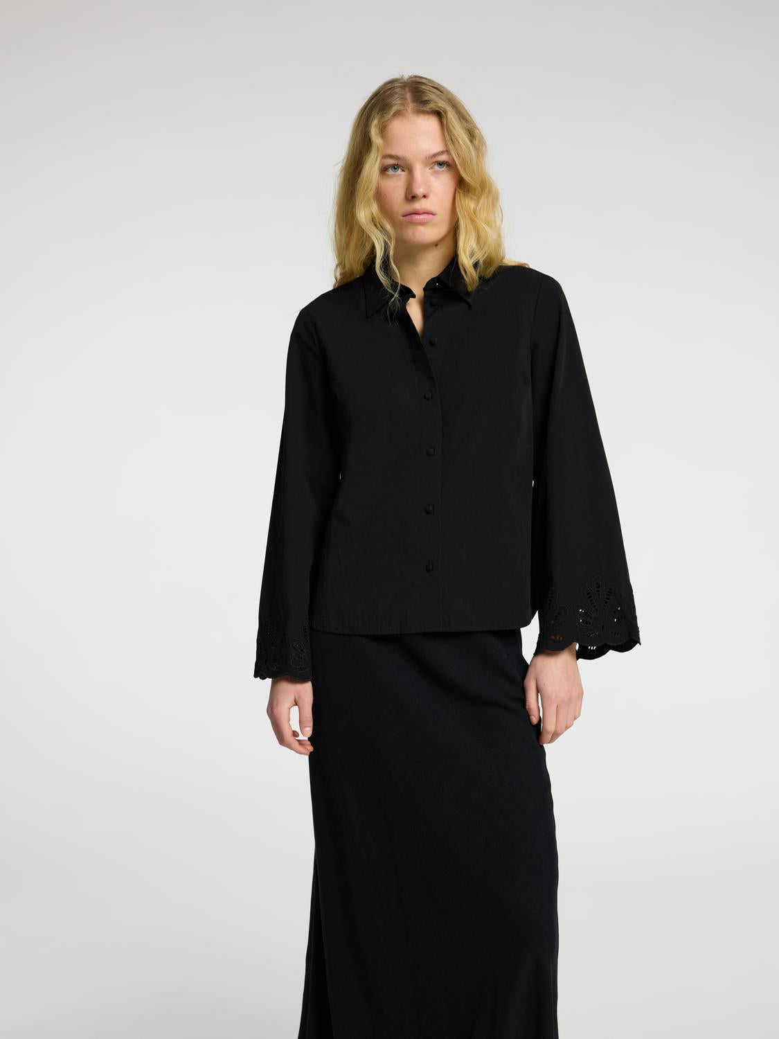 Dahlia LS Skjorte - Sort/ Black