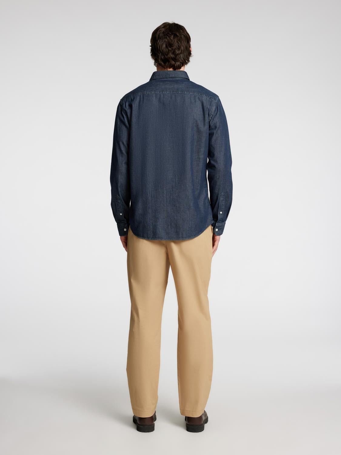 Regular Carlo Skjorte - Blå/ Dark Blue Denim