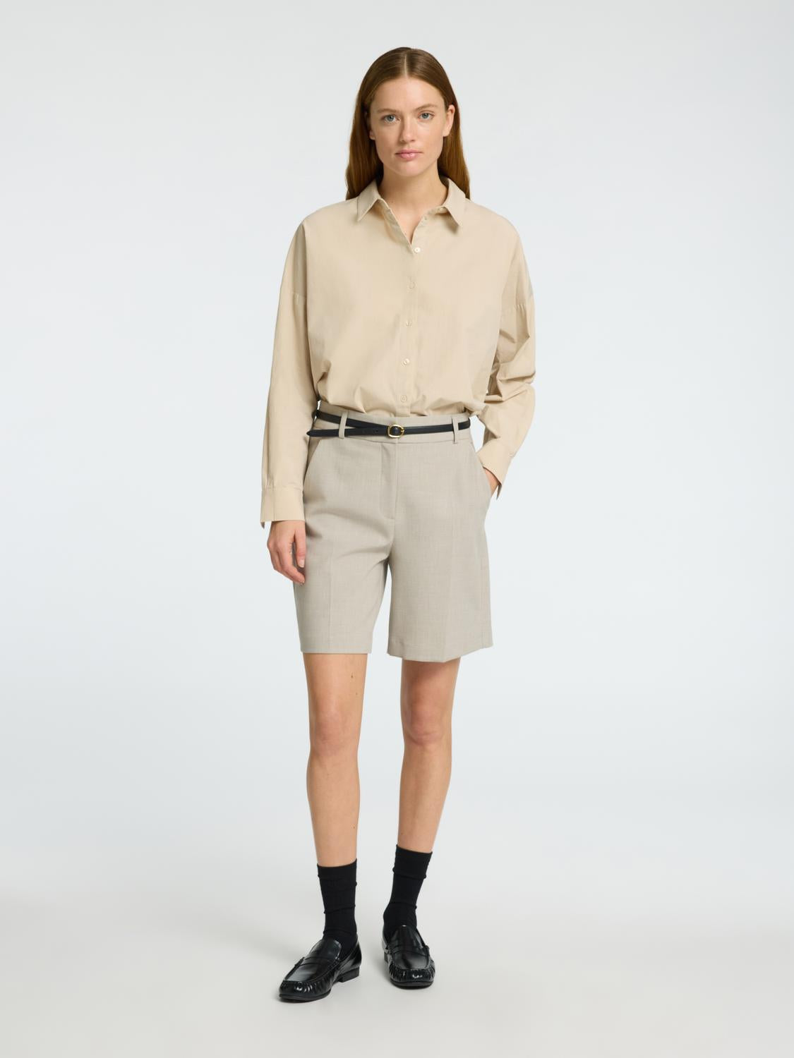 Rita Shorts - Beige/ Island Fossil