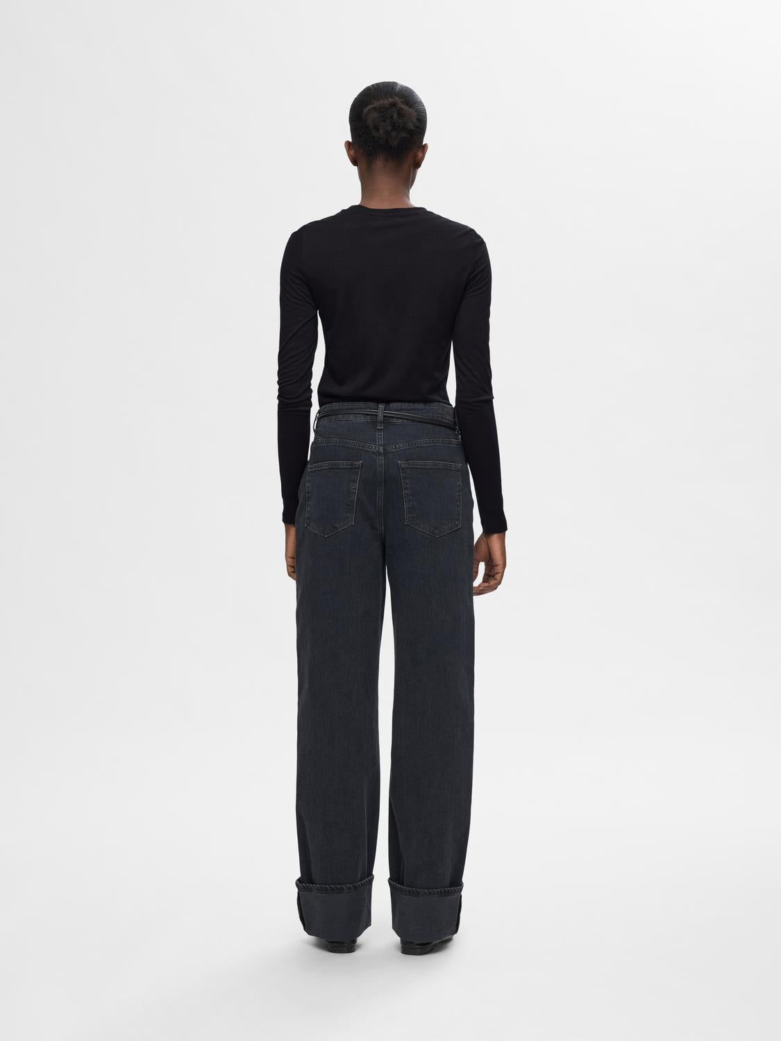 Wola O-Neck Topp - Sort/ Black