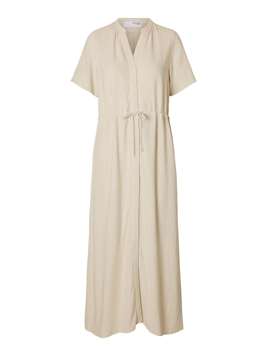 Viva Damina Lang Kjole - Beige/ Sandshell