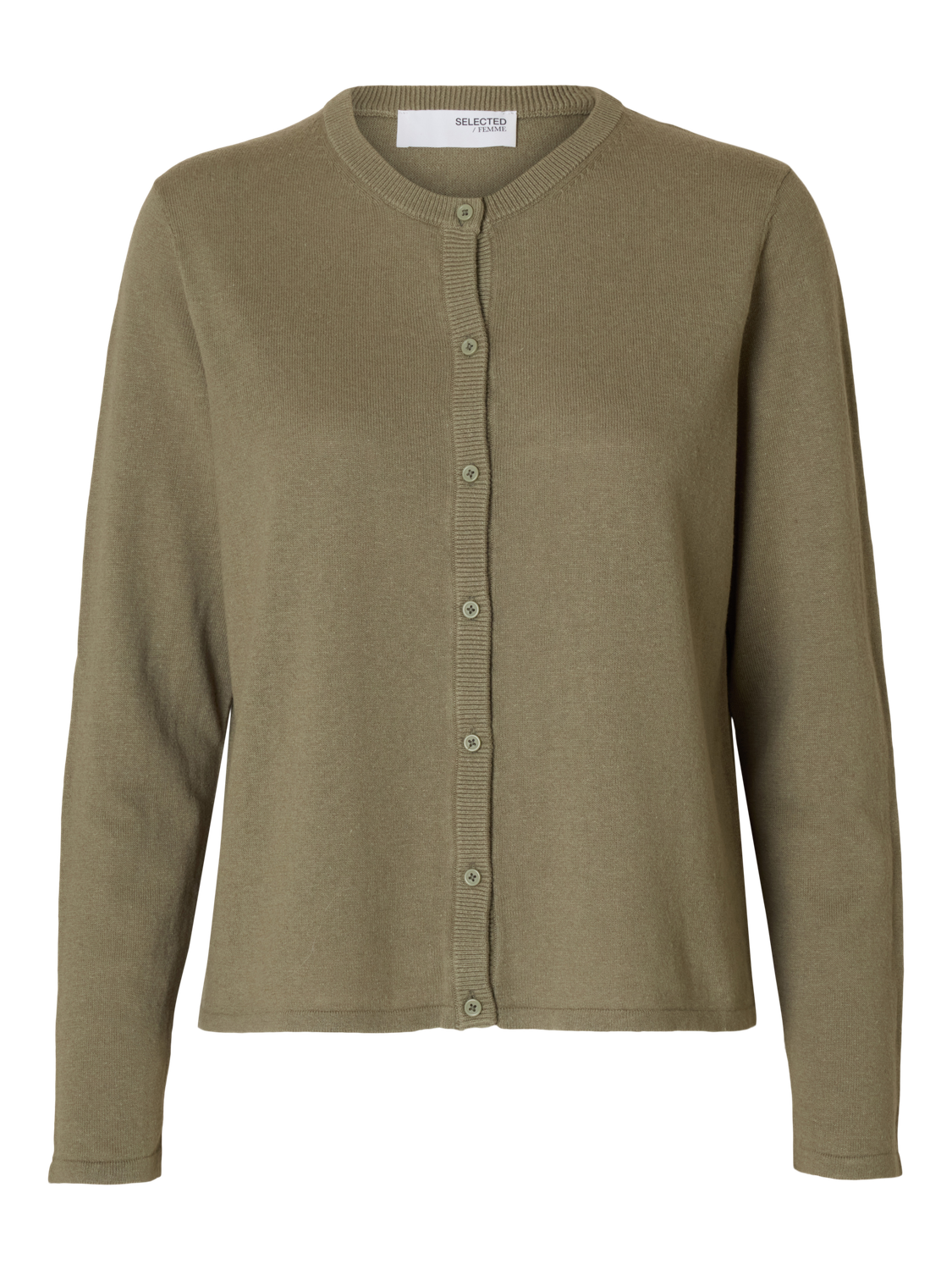Laura Strikket Cardigan - Grønn/ Vetiver