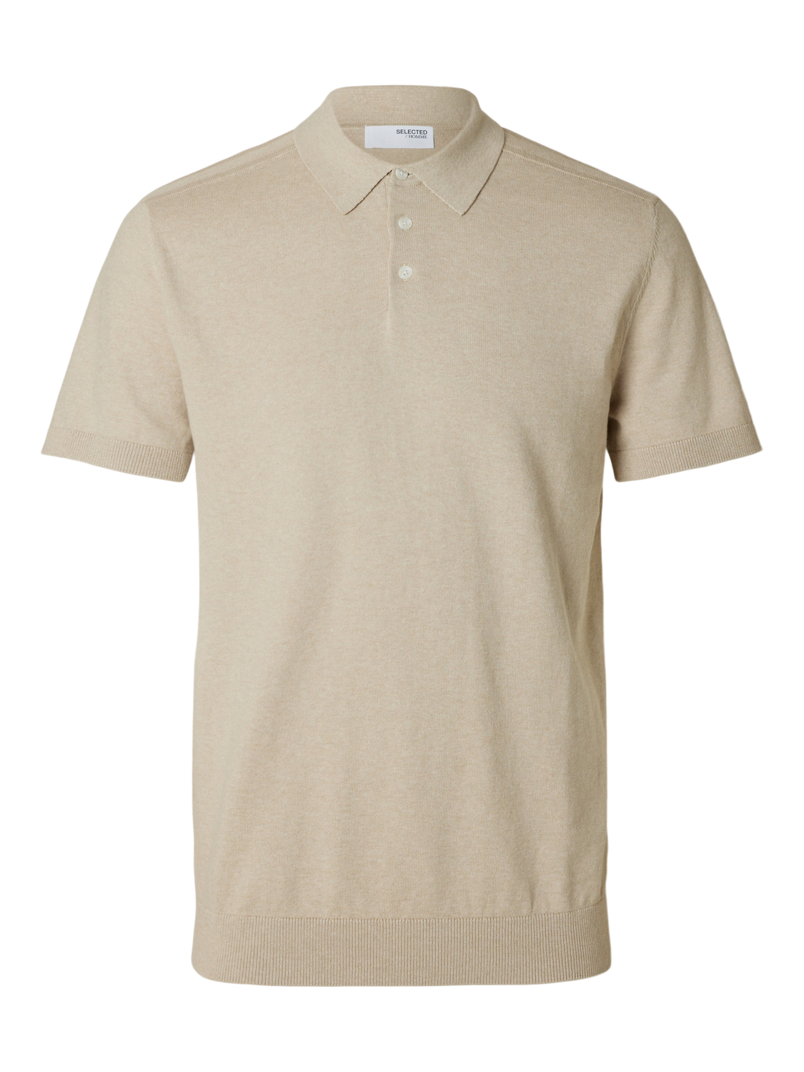 Berg Kort Arm Polo Skjorte - Beige/ Oatmeal