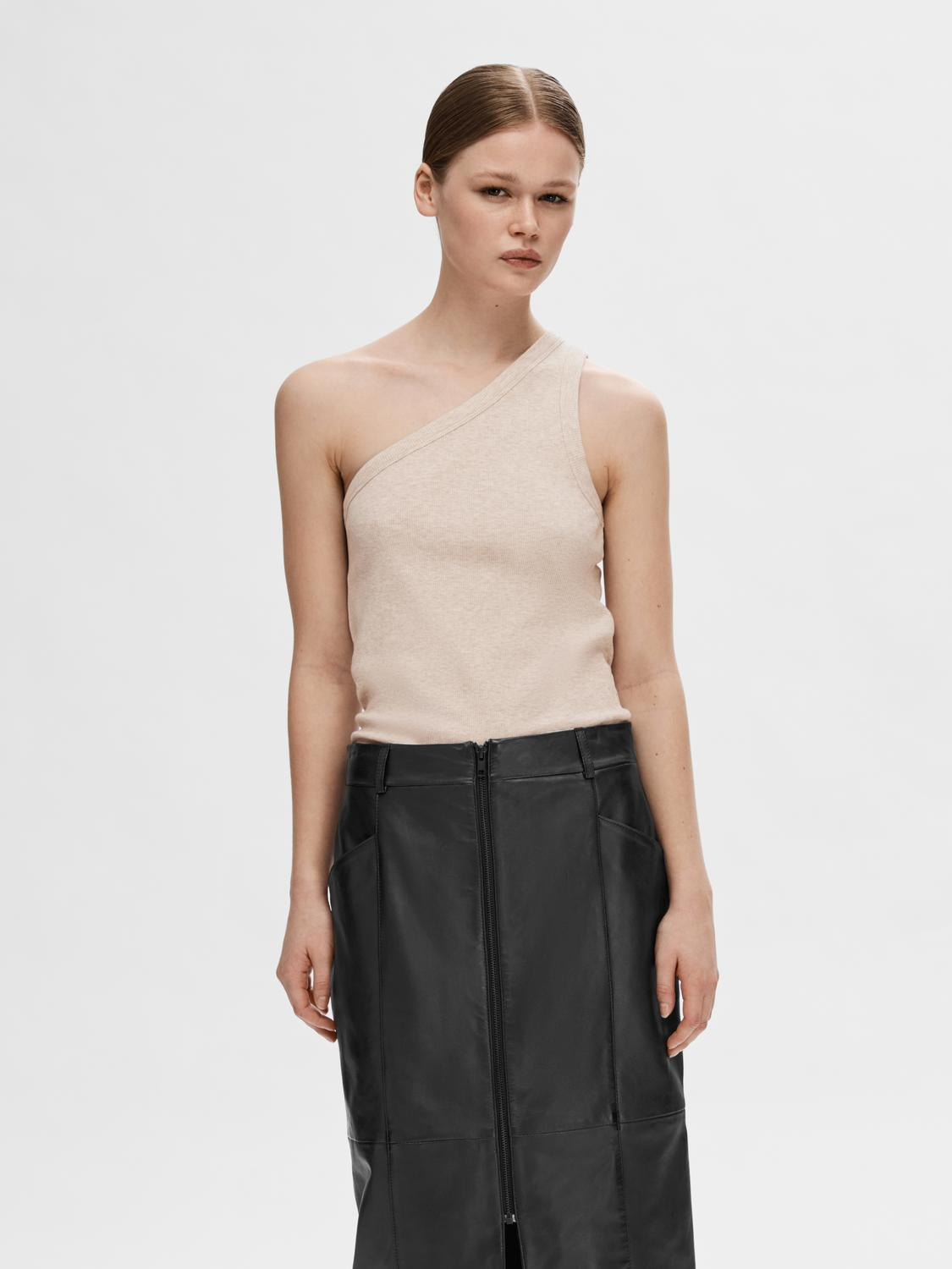 Anna tank topp - Beige/ Oatmeal