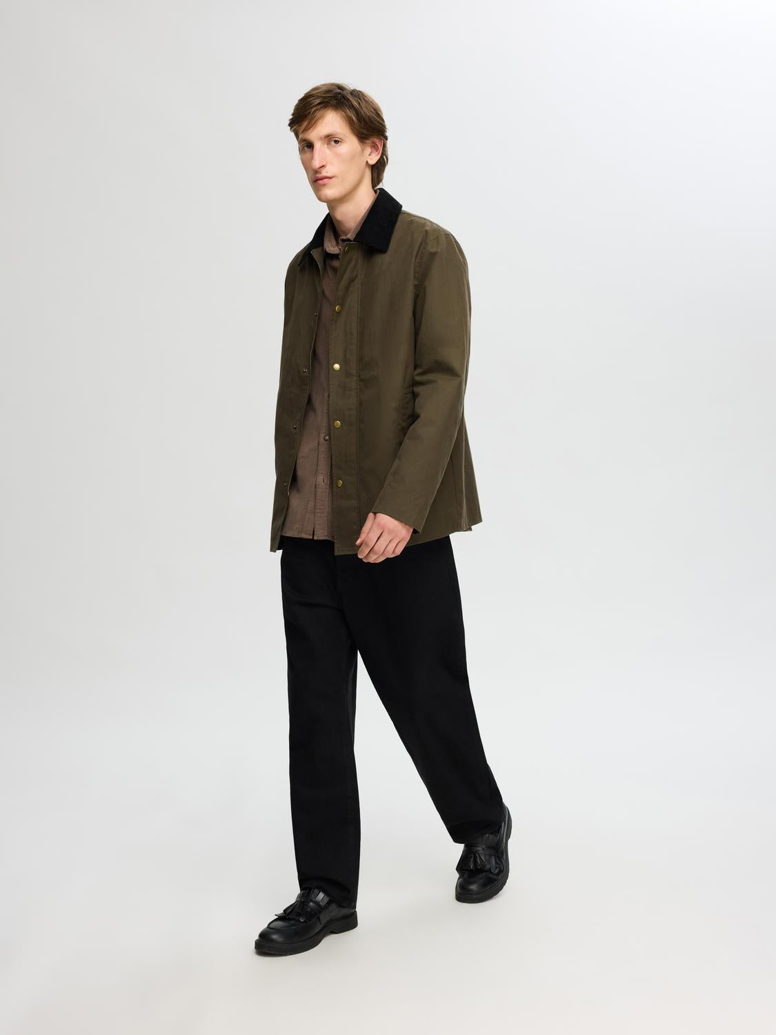 Walter Oilskin Jakke - Grønn/ Grape Leaf