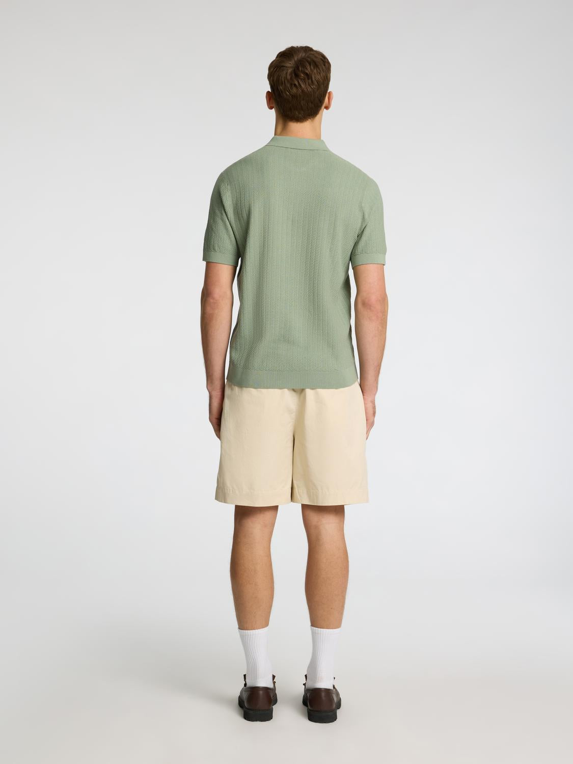Cran Strikket Half Zip - Grønn/ Iceberg Green