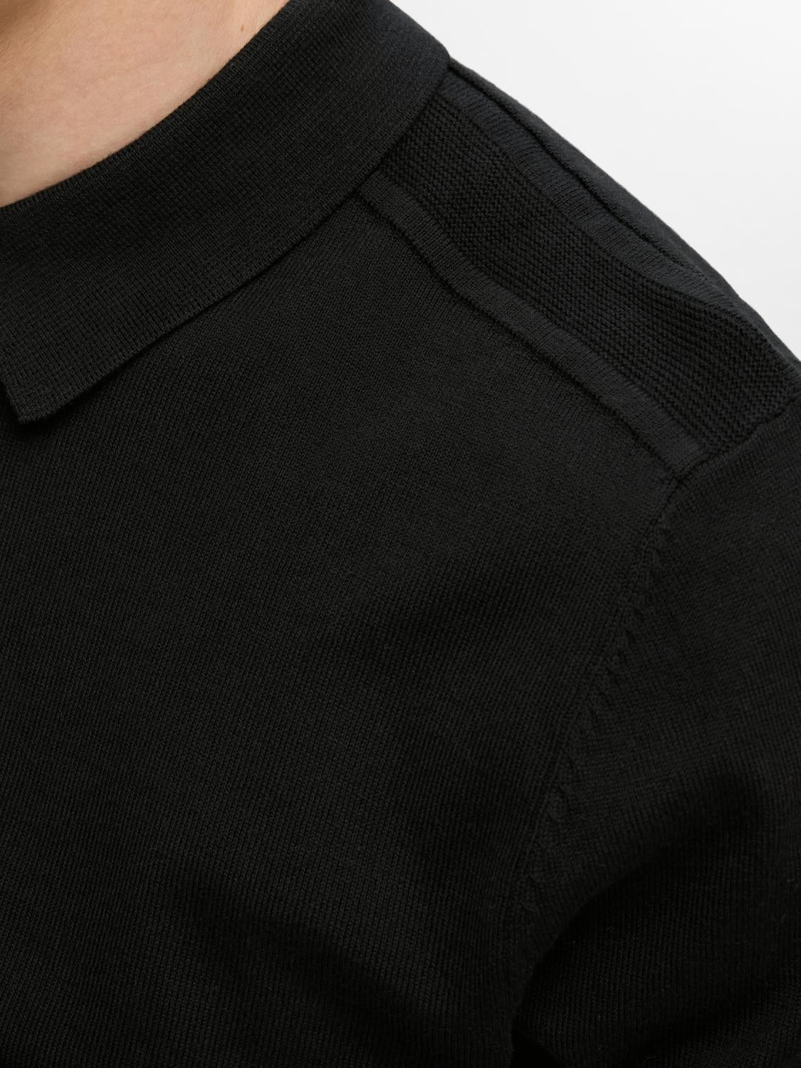Berg Half Zip Genser - Black