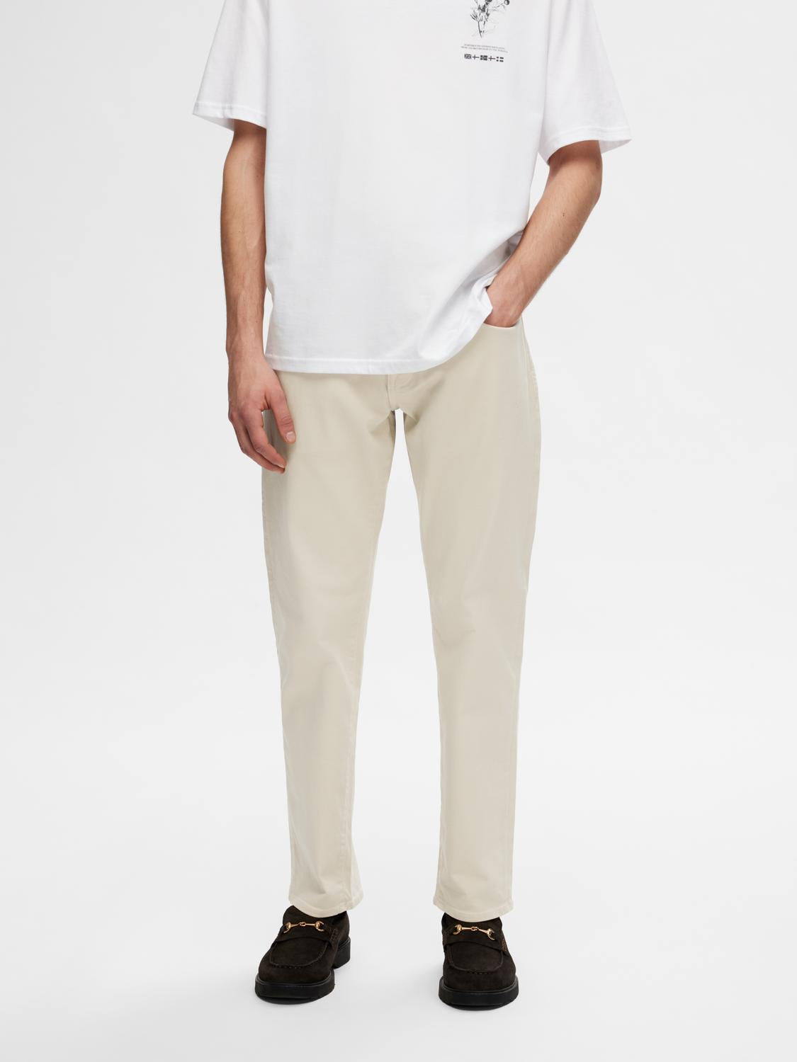 Straight Ben Marlon Jeans - Beige/ Oatmeal