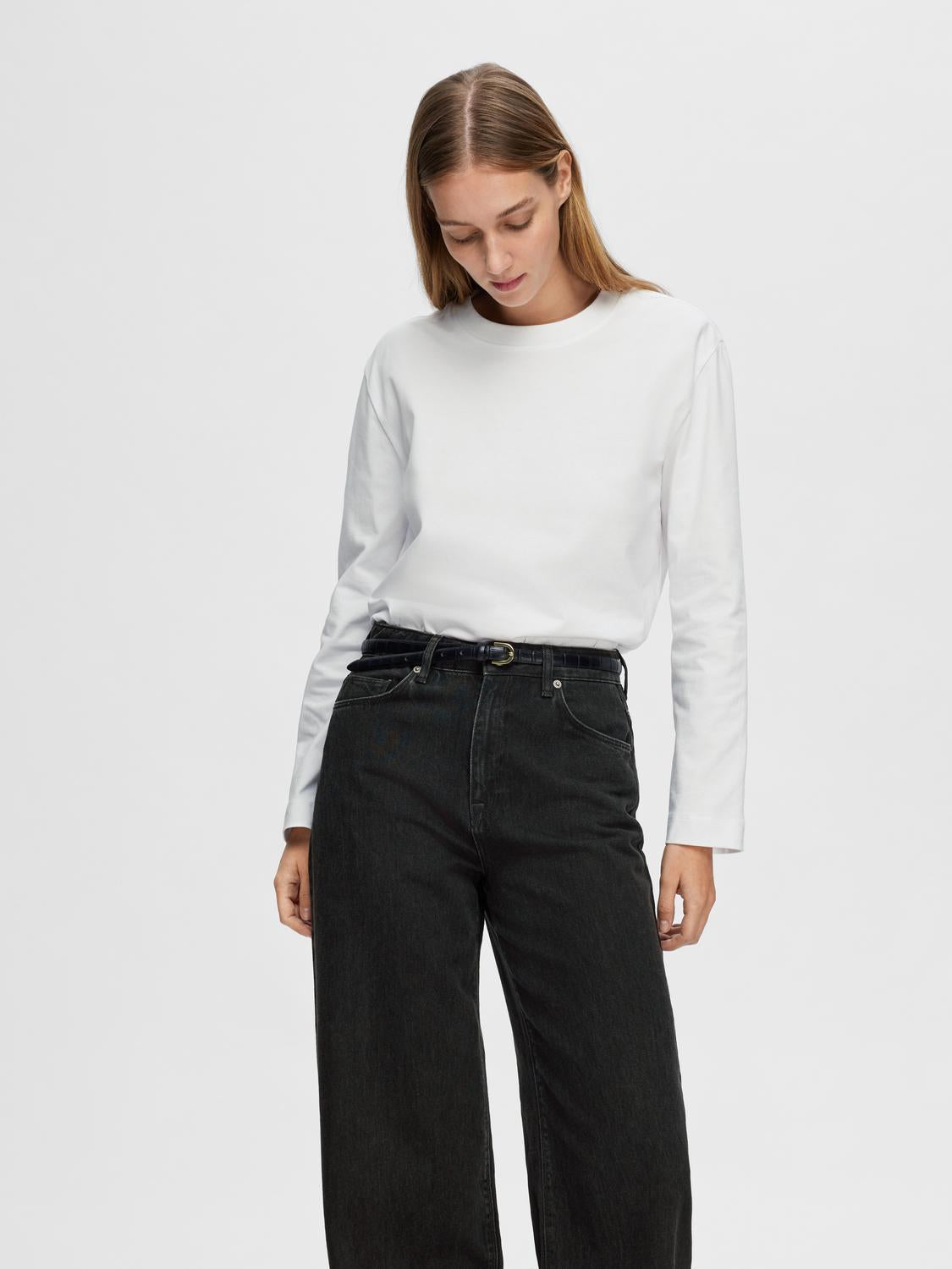 Essential Boxy T-Skjorte - Bright White