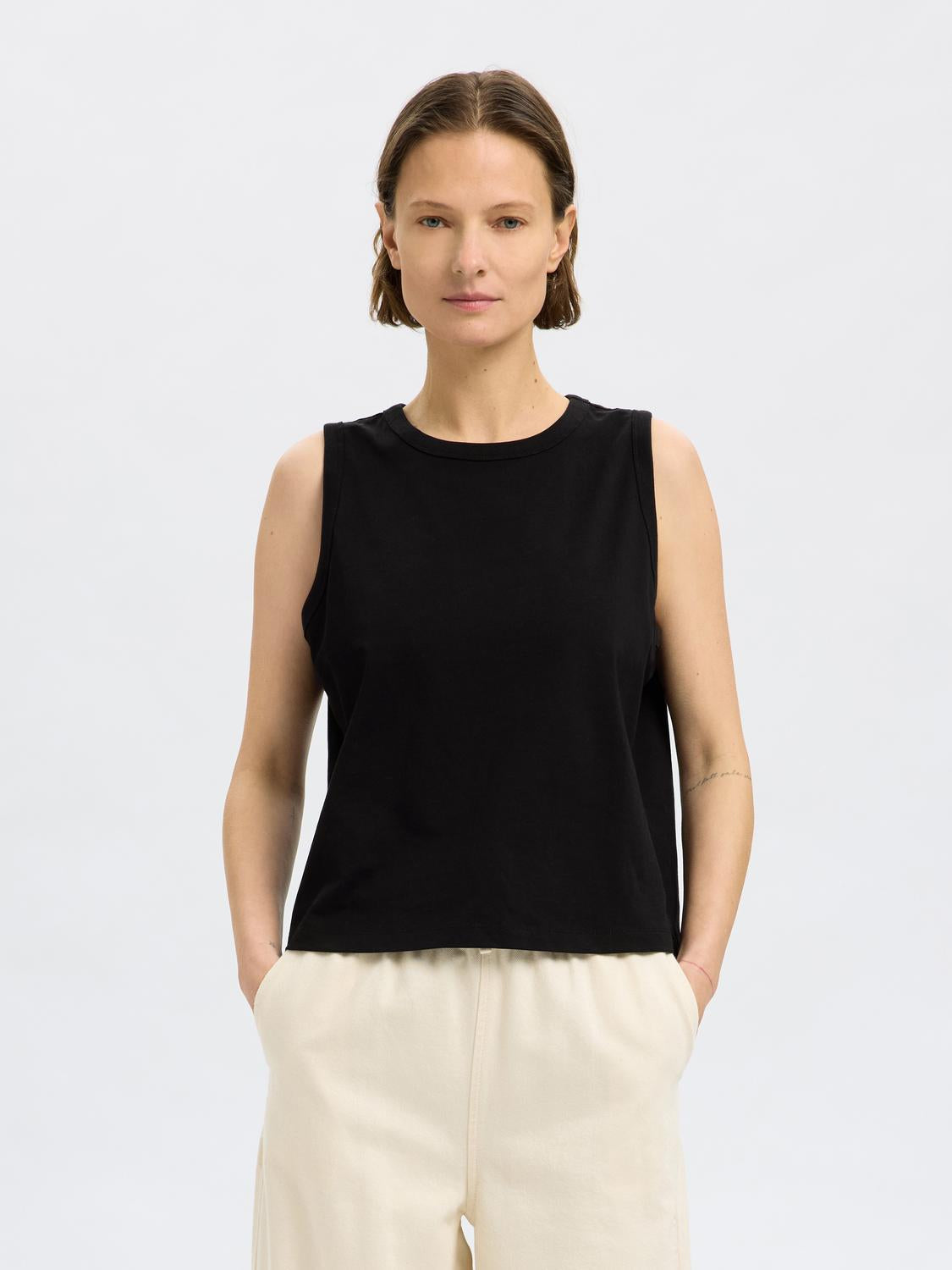 Essential Tank-Top - Sort/ Black