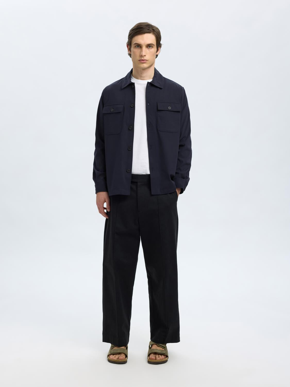 Lorent Overshirt - Blå/ Dark Sapphire