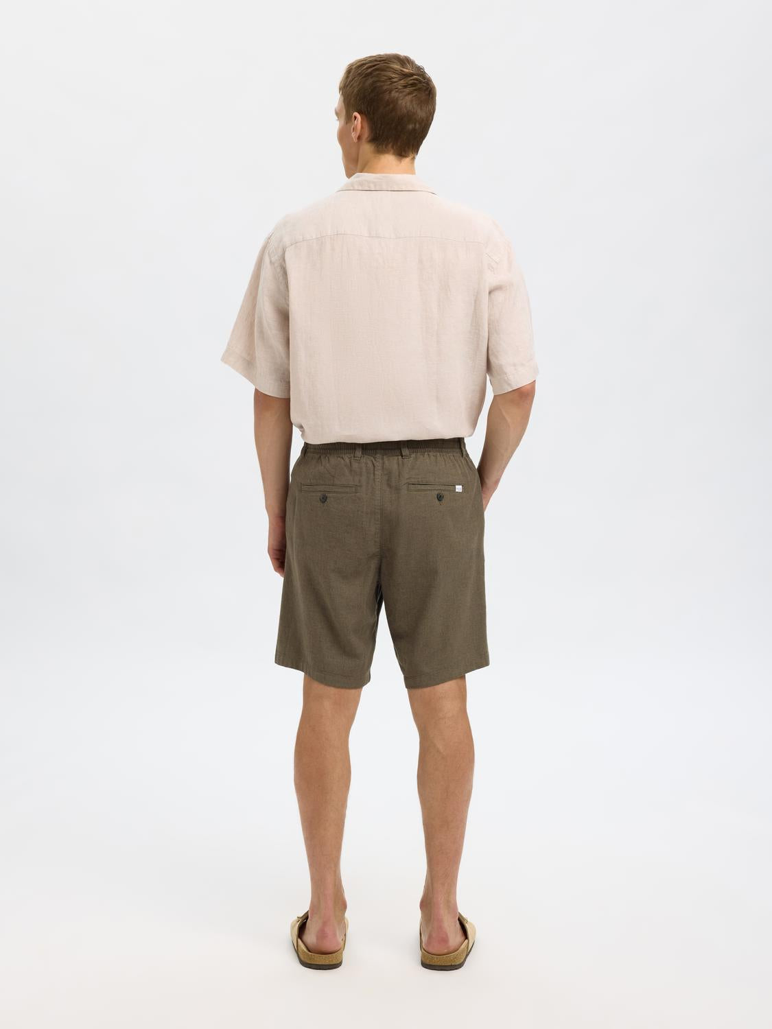 Regular Brody Lin Shorts - Grønn/ Forest Night
