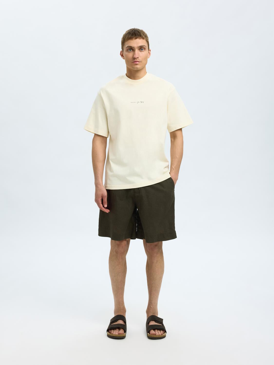 Kai T-Skjorte - Beige/ Egret