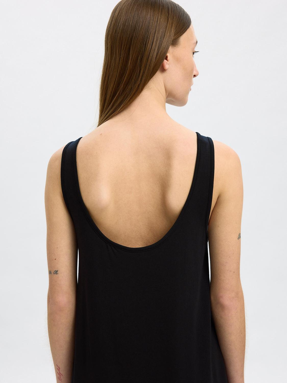 Anola Lang Kjole - Sort/ Black