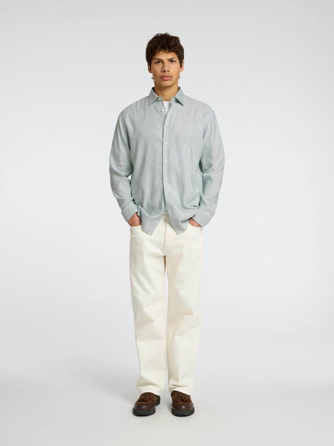 Regular Leo Skjorte - Grønn/ Iceberg Green