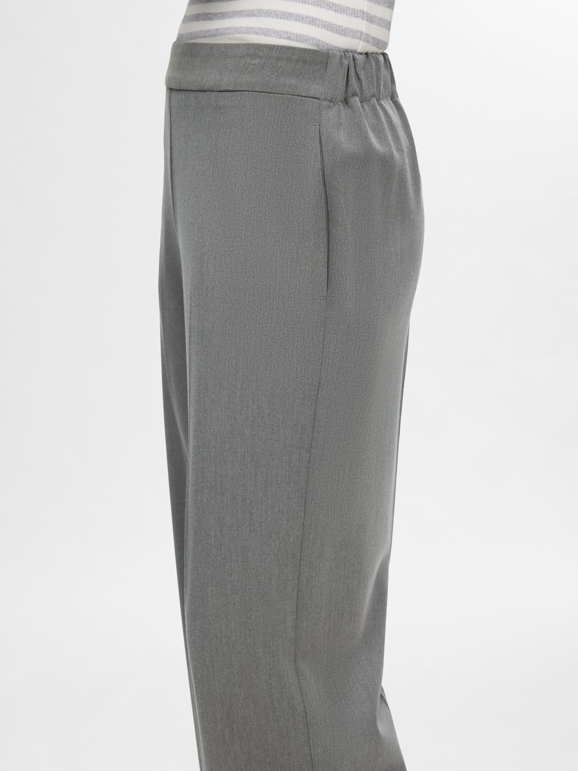 Emma Tara Dressbukser - Grå/ Medium Grey Melange