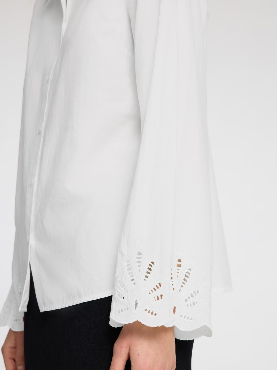 Dahlia Lang Arm Skjorte - Hvit/ Bright White