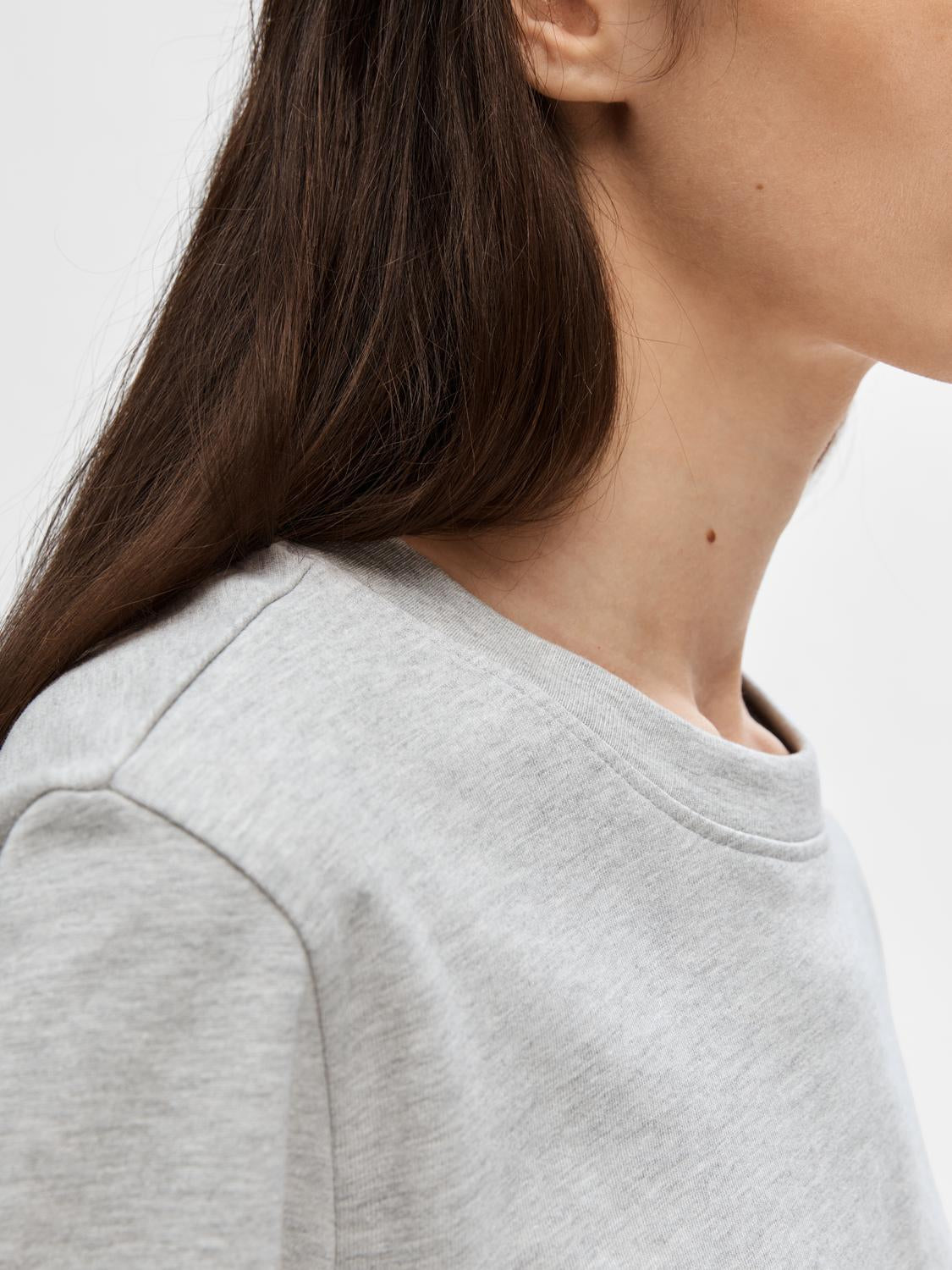 Essential Boxy T-Skjorte - Grå/ Light Grey Melange