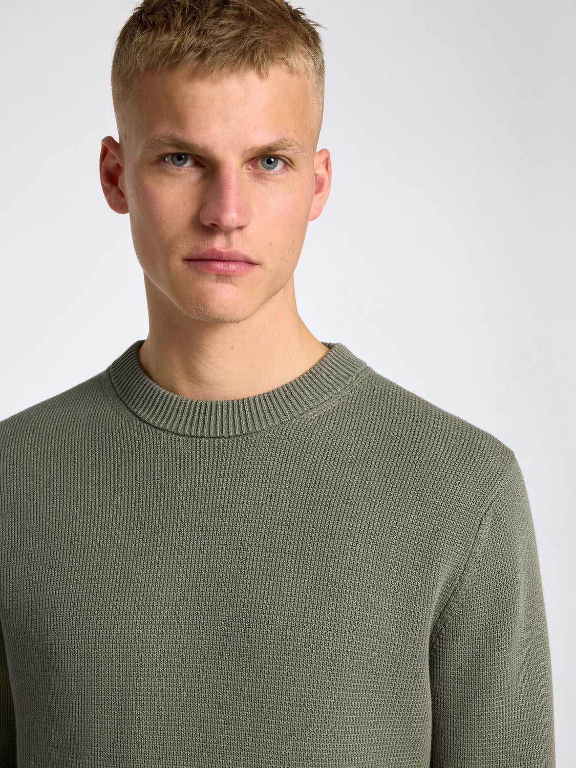 Dane Crew Neck Genser - Grønn/ Vetiver