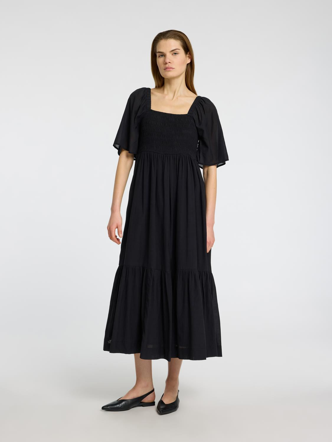 Dora Lang Kjole - Sort/ Black