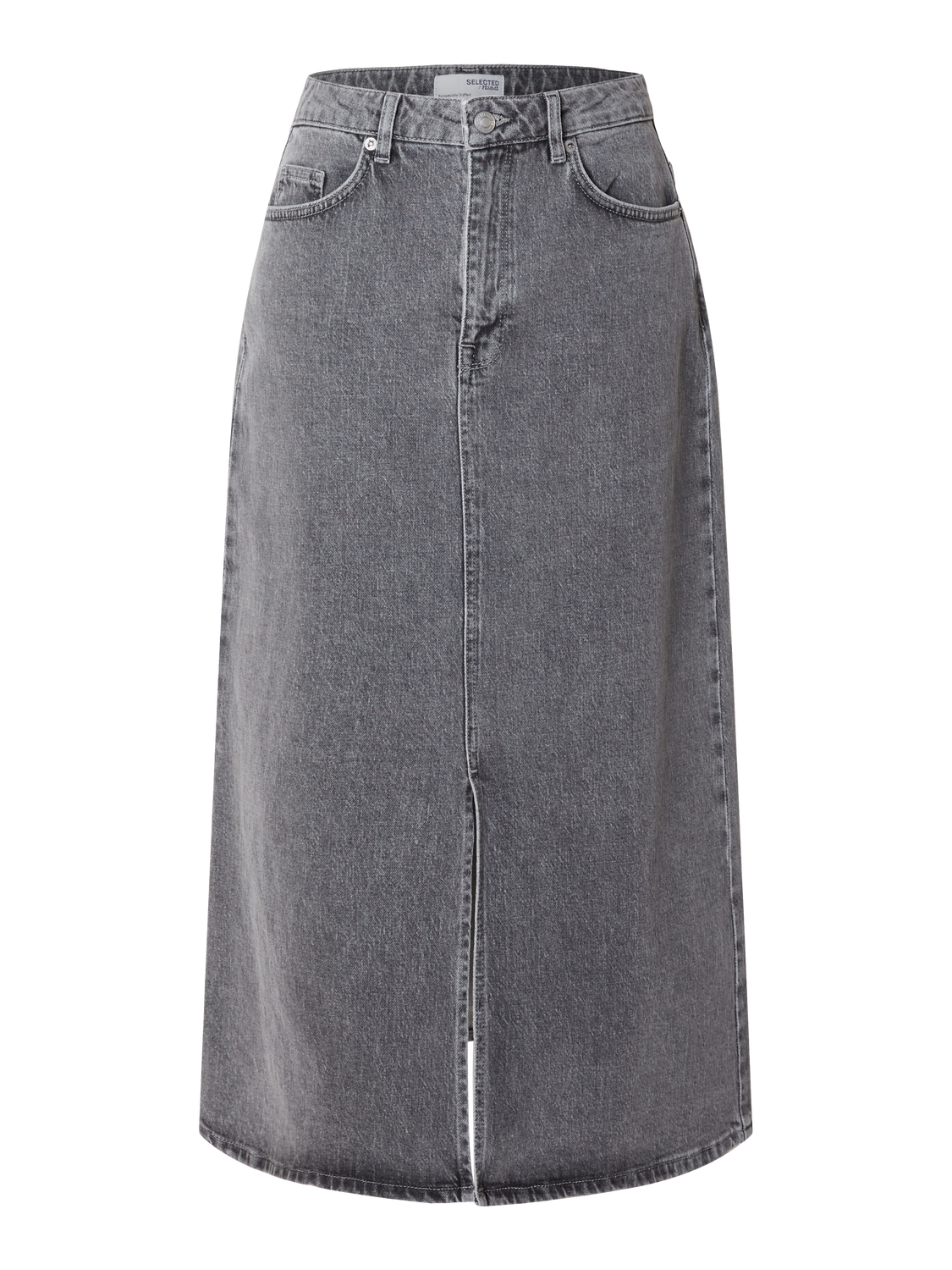 Krista Gerda Skjørt - Grå/ Light Grey Denim