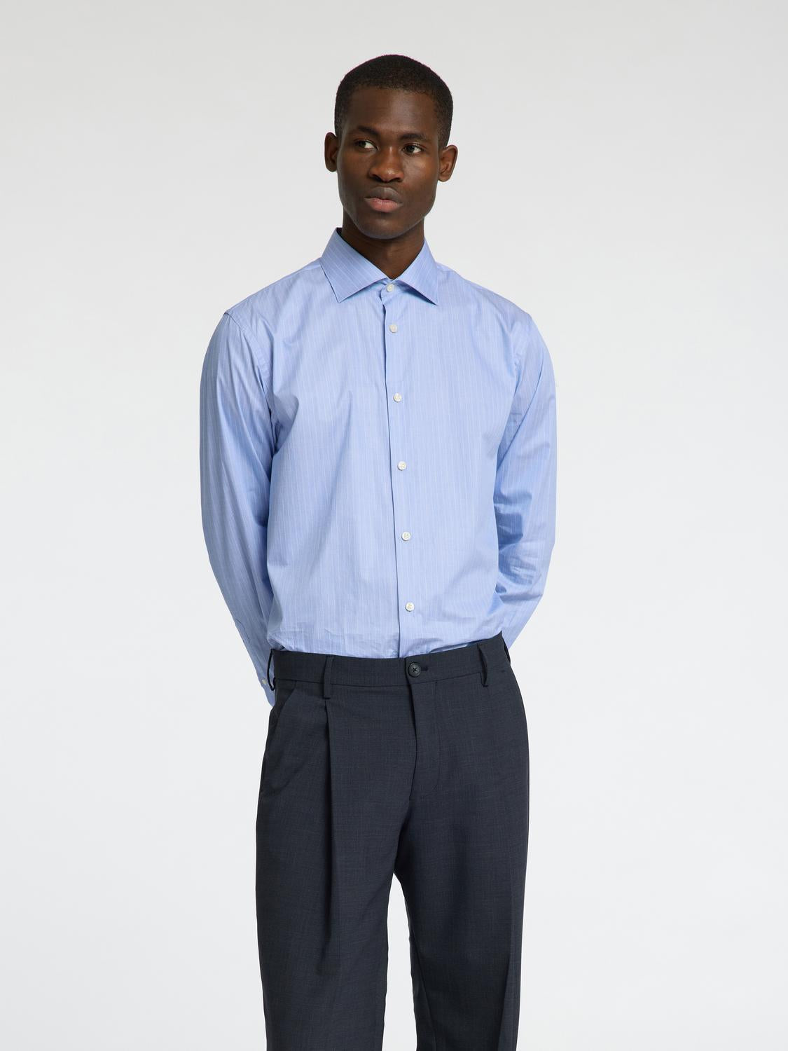 Slim Graham Skjorte - Blå/ Chambray Blue