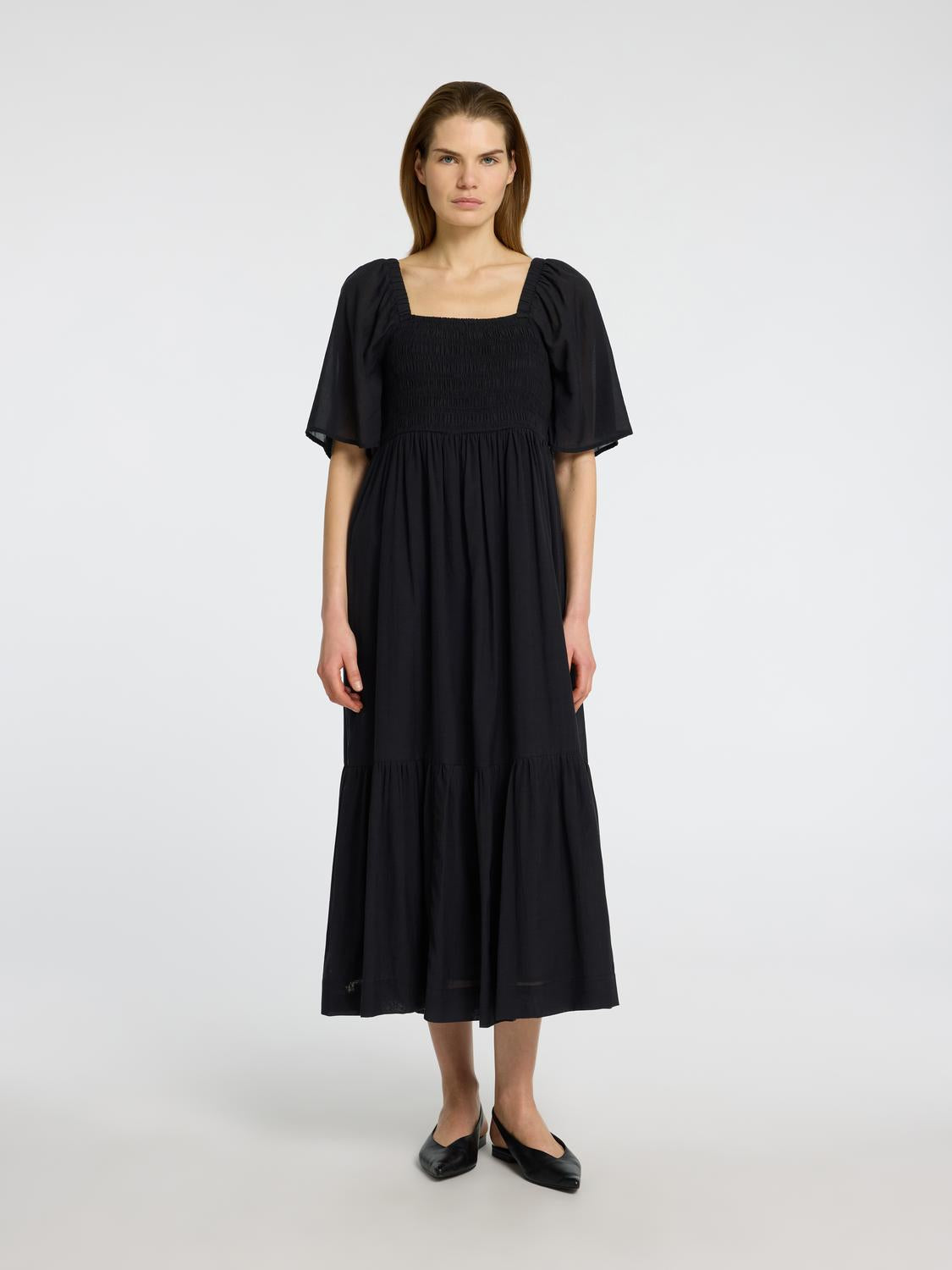 Dora Lang Kjole - Sort/ Black