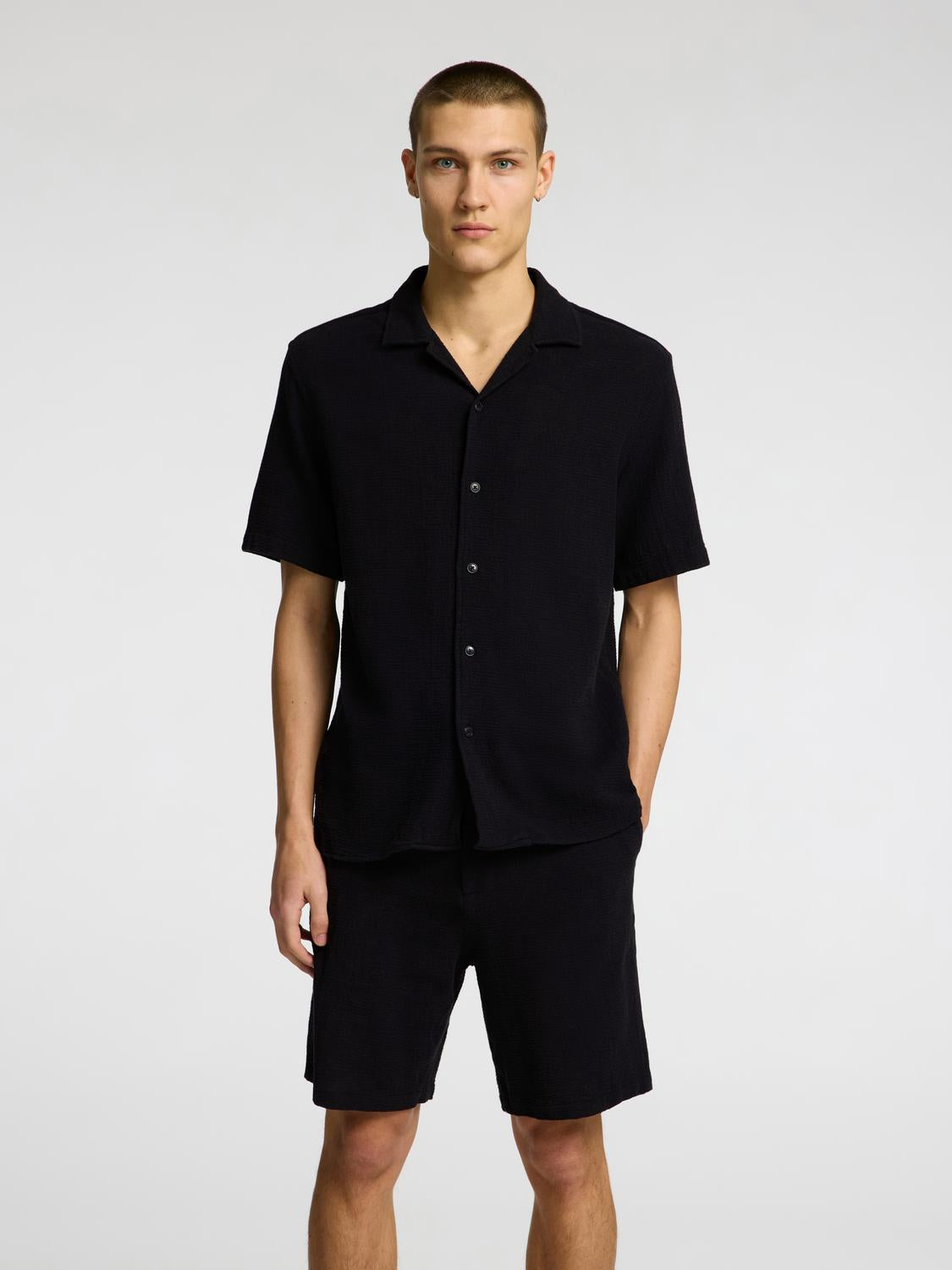 Relax Sal Skjorte - Sort/ Black