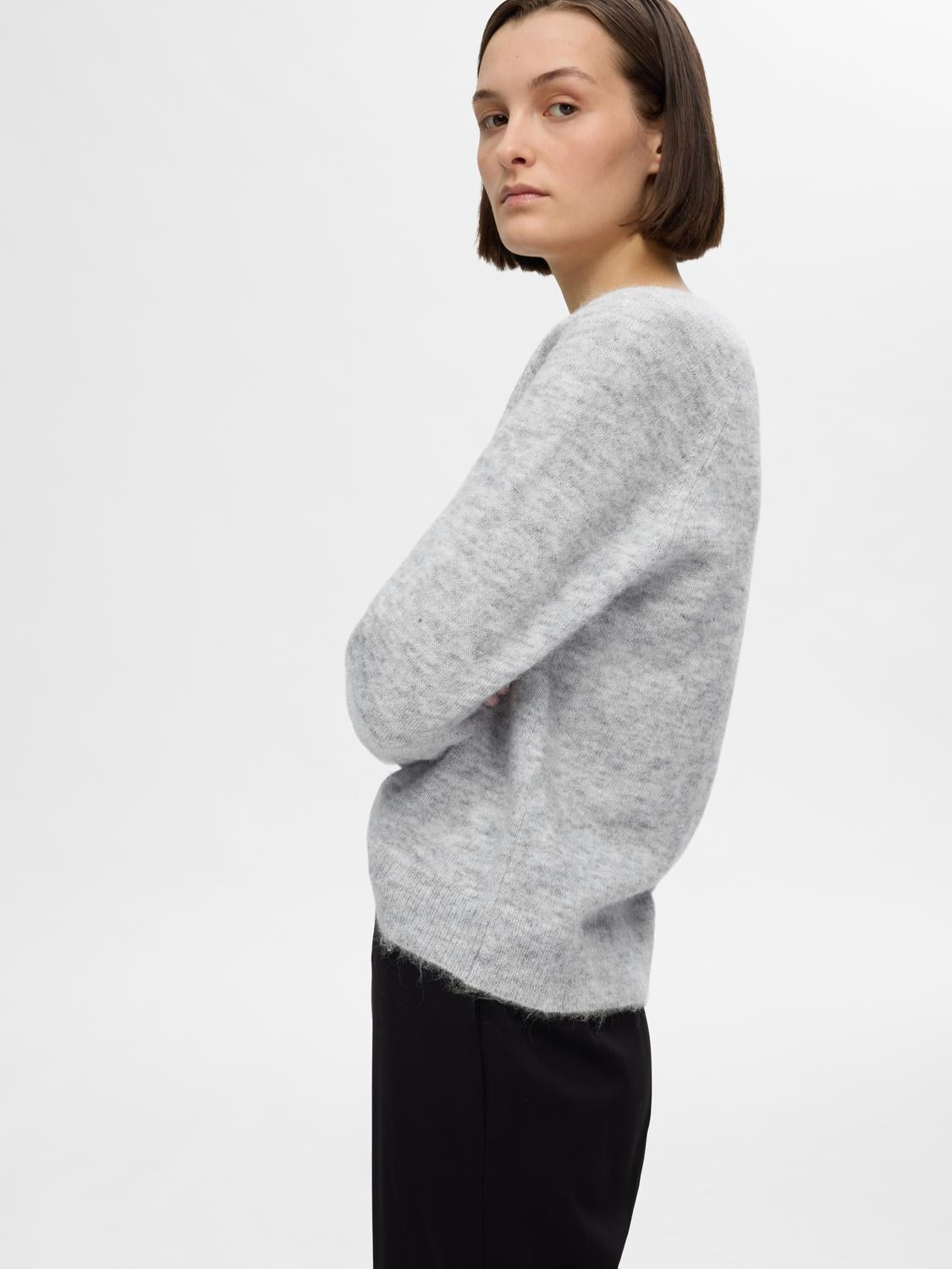Lulu Genser - Grå/ Light Grey Melange
